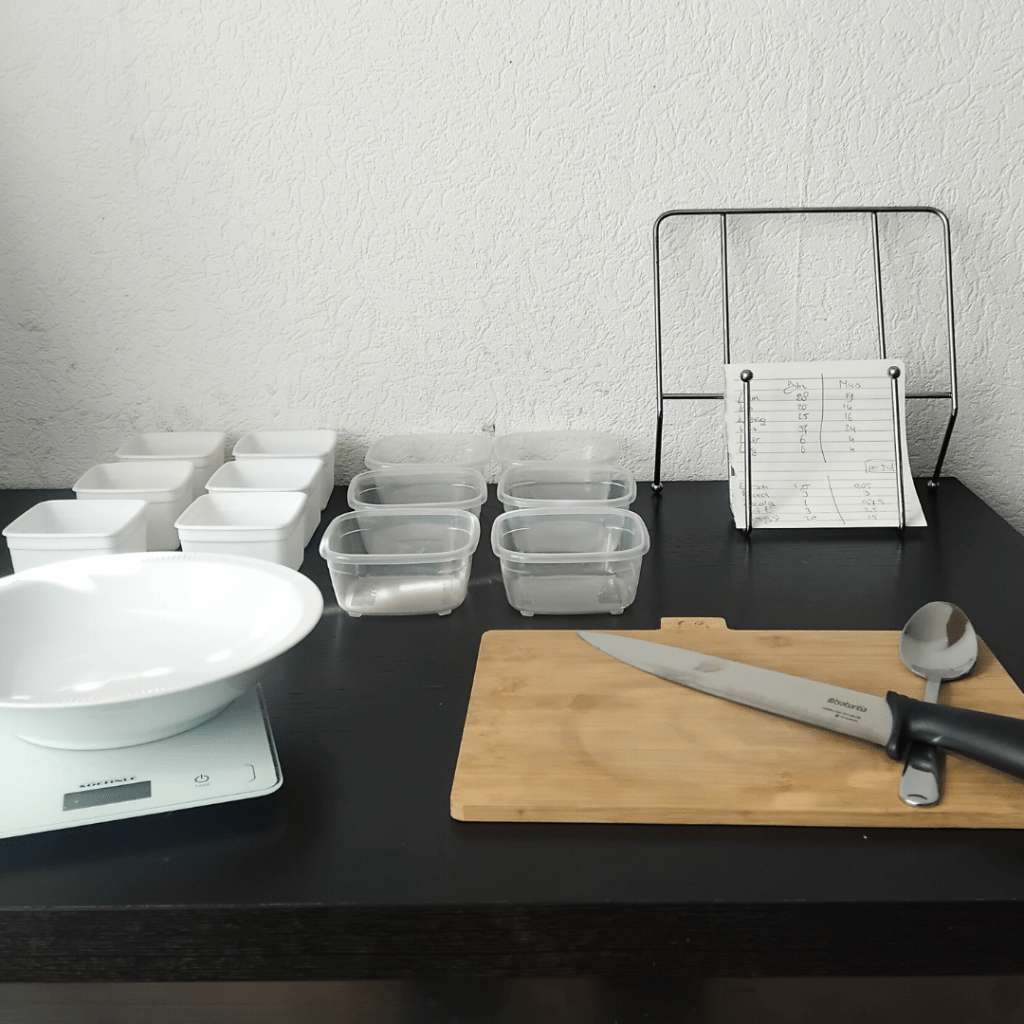 Mealprep van rauwe voeding voor mijn katten.